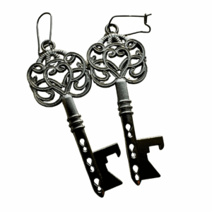 Skye Skeleton Key Earrings